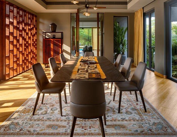 dining room rugs size and shape